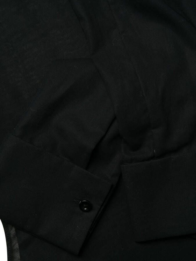Kiki de Montparnasse Katoenen jarretelshirt Zwart