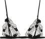 Kiki de Montparnasse floral-embroidered triangle-cup bra Zwart - Thumbnail 2
