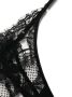 Kiki de Montparnasse sheer lace-detail cotton thong Zwart - Thumbnail 3