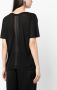 Kiki de Montparnasse T-shirt met V-hals Zwart - Thumbnail 4