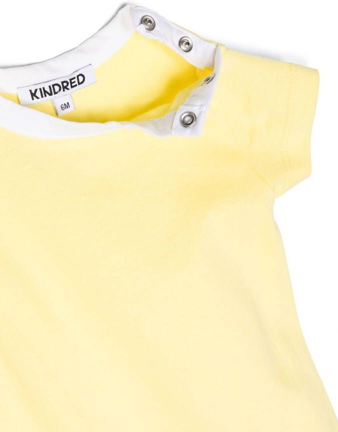 KINDRED Pyjama met contrasterende afwerking Geel