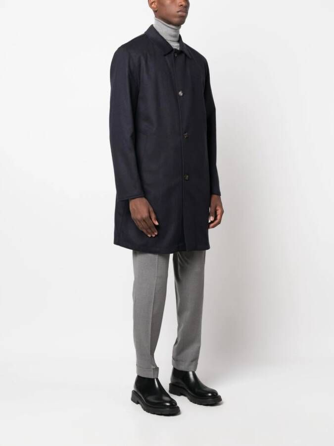 Kired Kasjmier mantel Blauw