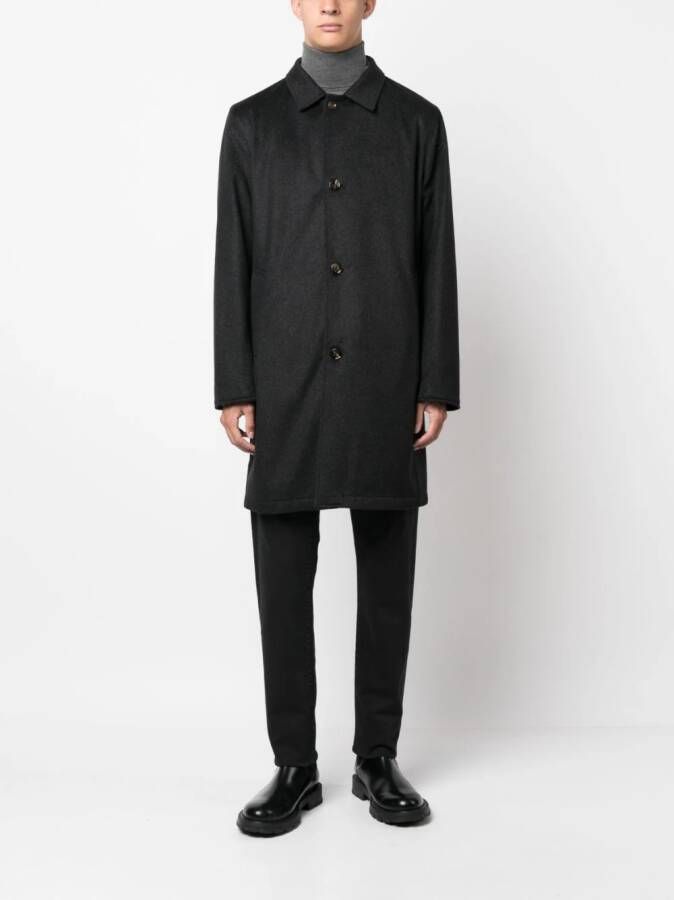 Kired Kasjmier trenchcoat Grijs