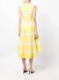Kiton Mini-jurk met abstracte print Geel - Thumbnail 4