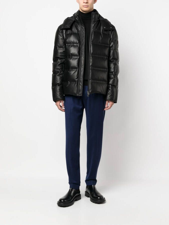 Kiton Broek met toelopende pijpen Blauw
