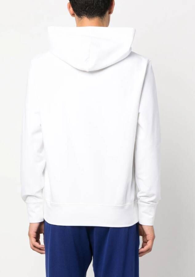 Kiton Hoodie met logoprint Wit
