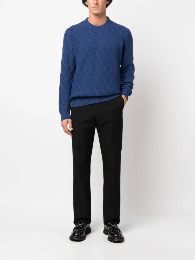Kiton Kasjmier trui Blauw