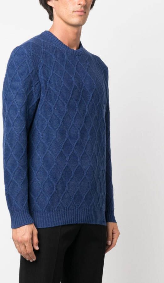 Kiton Kasjmier trui Blauw