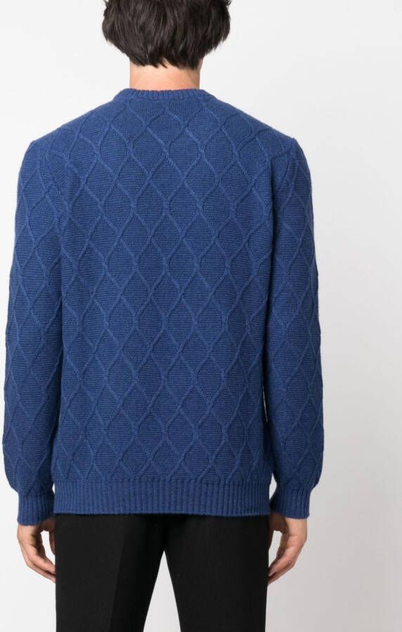 Kiton Kasjmier trui Blauw