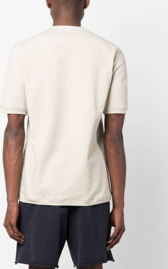 Kiton Katoenen T-shirt Beige