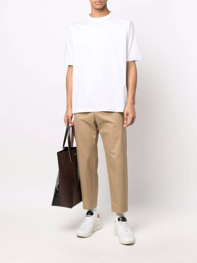 Kiton Katoenen T-shirt Wit