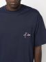 Kiton T-shirt met geborduurd logo Blauw - Thumbnail 5