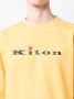 Kiton Sweater met logoprint Geel - Thumbnail 5