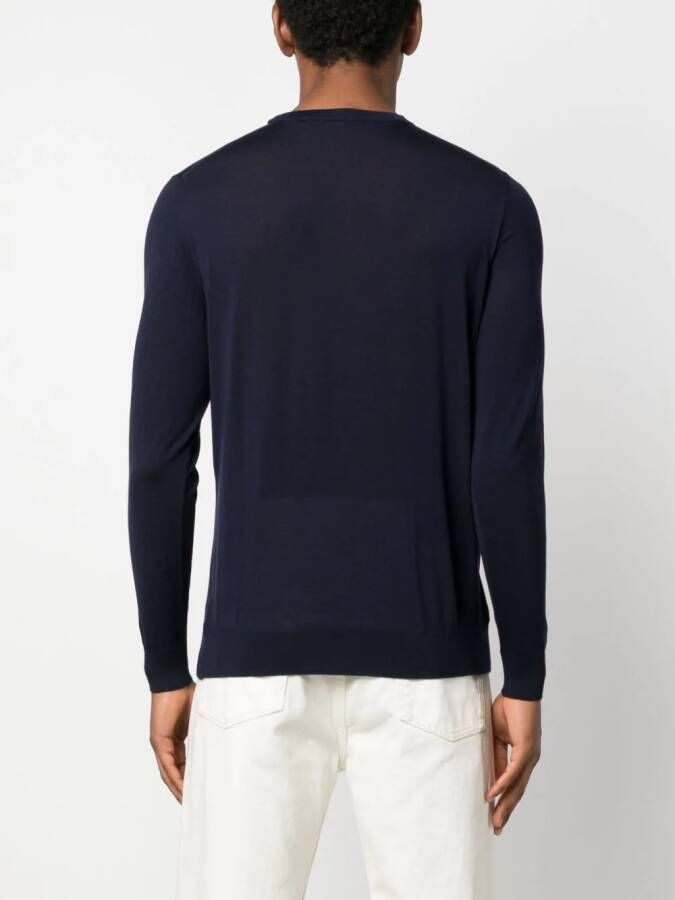 Kiton Wollen trui Blauw
