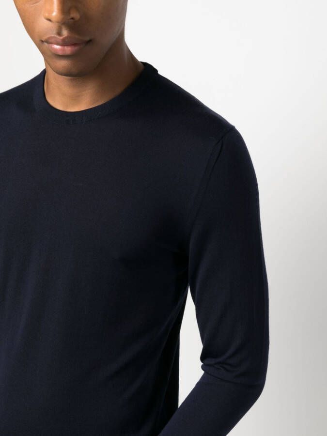 Kiton Wollen trui Blauw