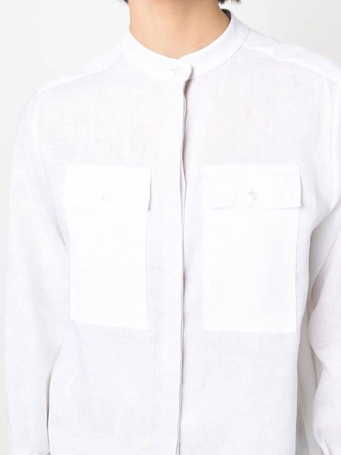 Kiton Lange blouse Wit