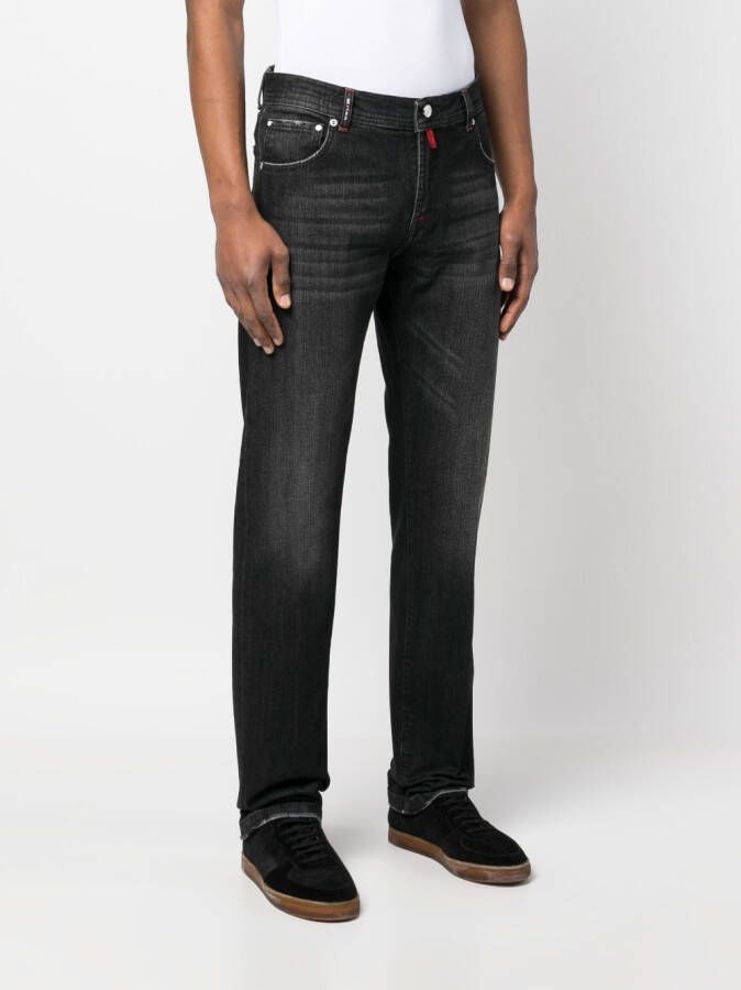 Kiton Straight jeans Zwart