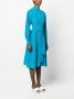 Kiton Midi-jurk met strik Blauw - Thumbnail 3