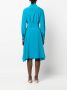 Kiton Midi-jurk met strik Blauw - Thumbnail 4