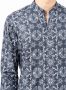 Kiton Overhemd met bloemenprint Blauw - Thumbnail 5