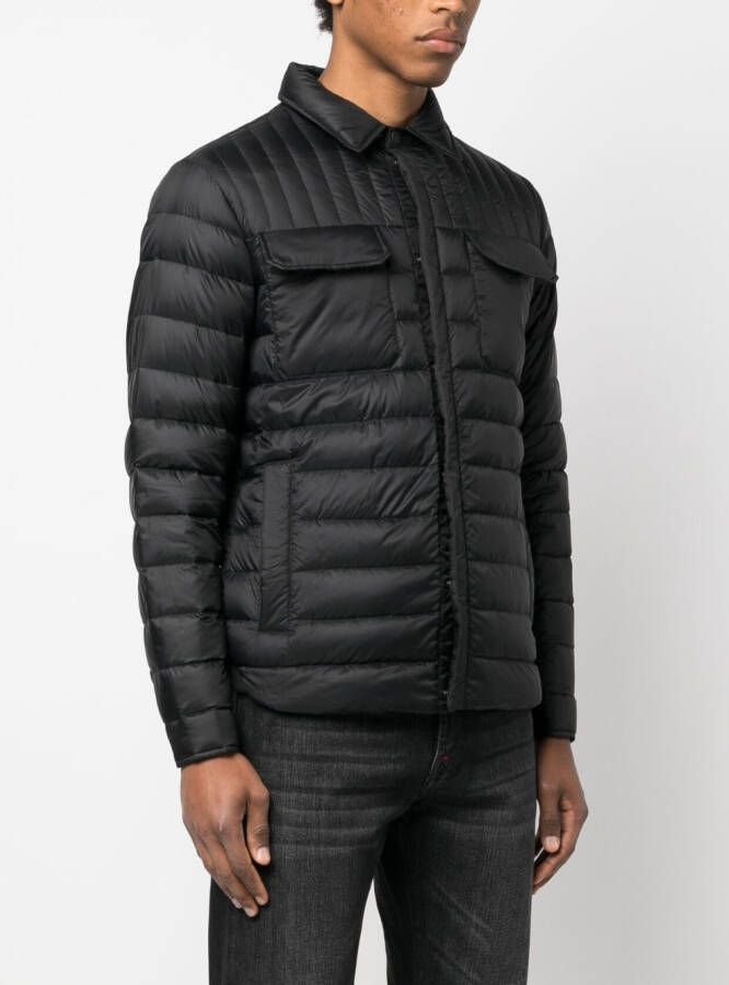 Kiton Gewatteerd jack Zwart