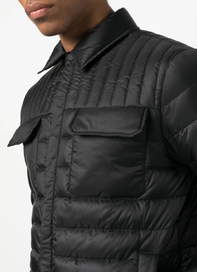 Kiton Gewatteerd jack Zwart