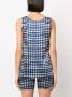 Kiton Top met stippen Blauw - Thumbnail 4