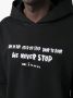 Kiton Hoodie met tekst Zwart - Thumbnail 5