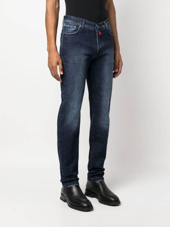 Kiton Straight jeans Blauw
