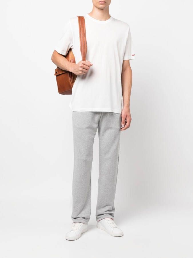 Kiton T-shirt met geborduurd logo Wit