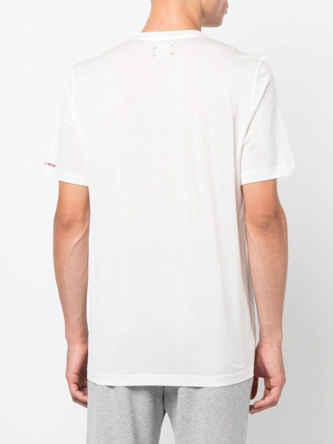 Kiton T-shirt met geborduurd logo Wit