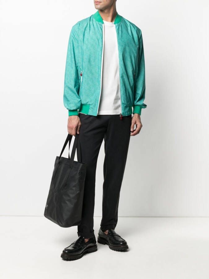 Kiton T-shirt met logoprint Wit