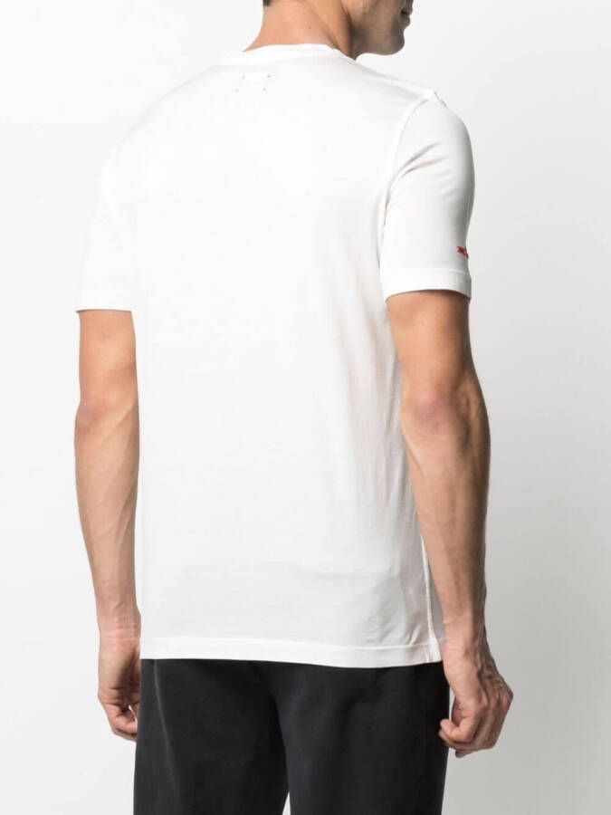 Kiton T-shirt met logoprint Wit