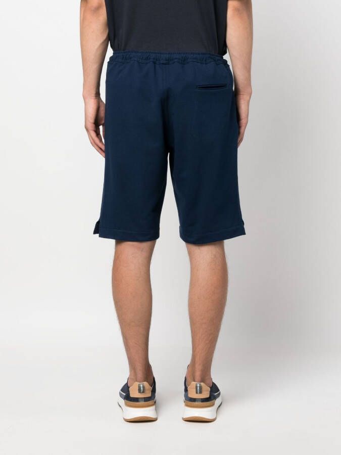 Kiton Trainingsshorts met trekkoordtaille Blauw