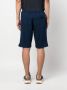 Kiton Trainingsshorts met trekkoordtaille Blauw - Thumbnail 4