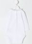 Knot bodysuit met ruches kraag Wit - Thumbnail 2