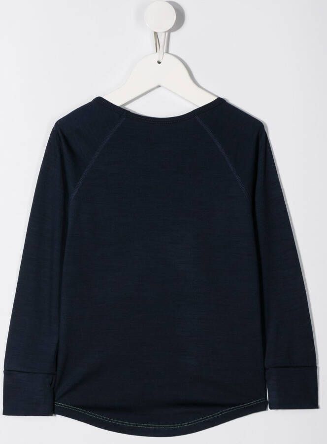 Knot Fijngebreid T-shirt Blauw