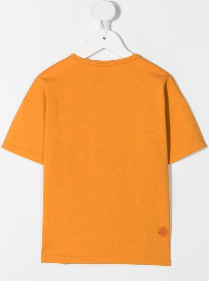 Knot Katoenen top Oranje