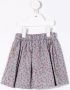 Knot Rok met bloe print Blauw - Thumbnail 2