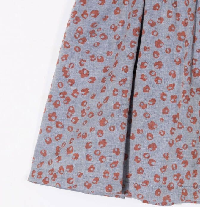Knot Rok met bloemenprint Blauw
