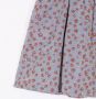 Knot Rok met bloe print Blauw - Thumbnail 3
