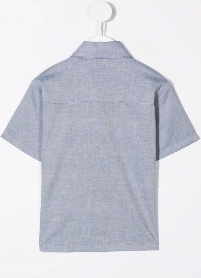 Knot Shirt met korte mouwen Blauw