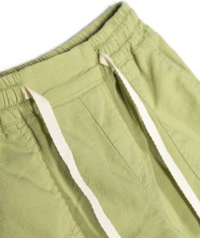 Knot Shorts met trekkoordtaille Groen