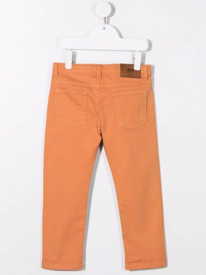 Knot Slim-fit jeans Oranje