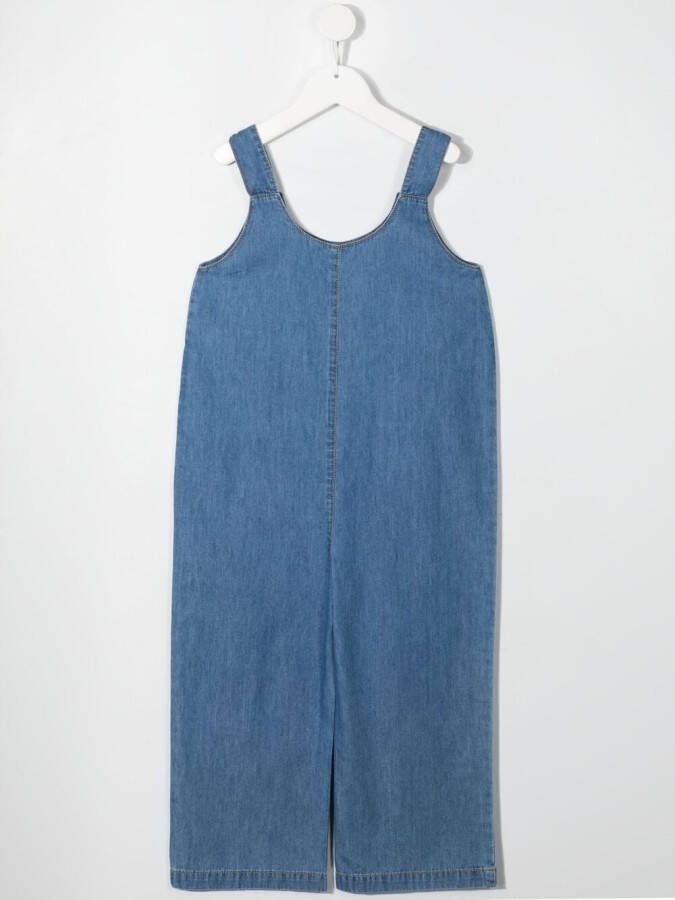 Knot Spijker jumpsuit Blauw