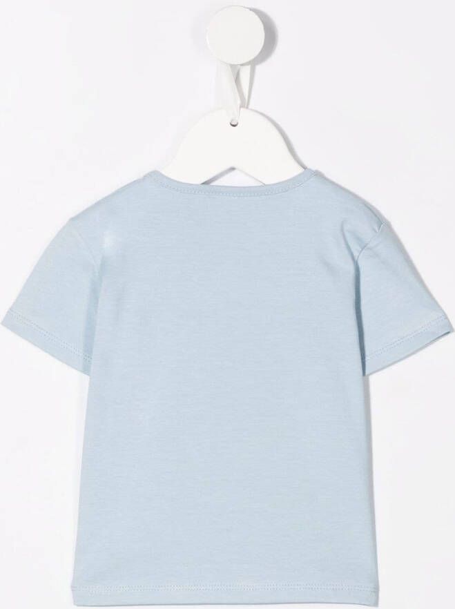 Knot T-shirt met print Blauw