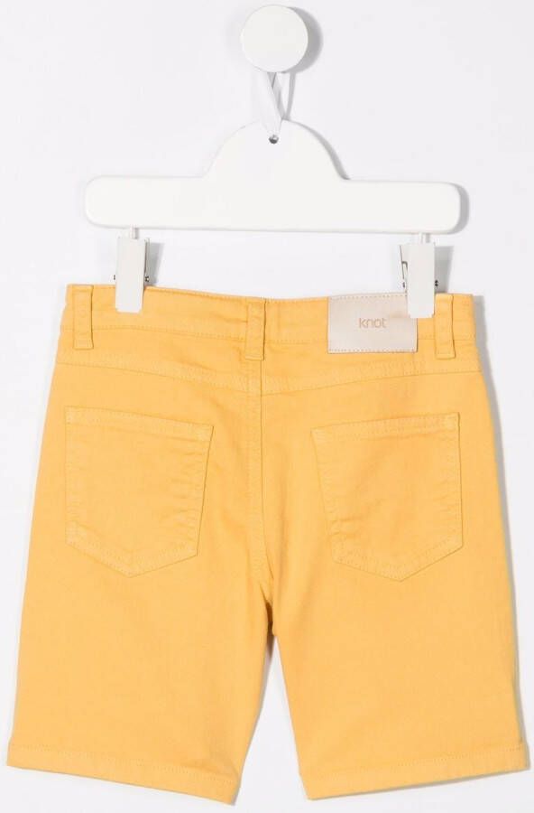 Knot Twill shorts Geel