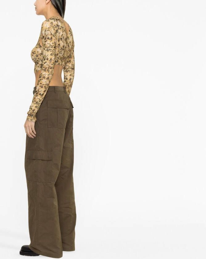 KNWLS Top met print Geel