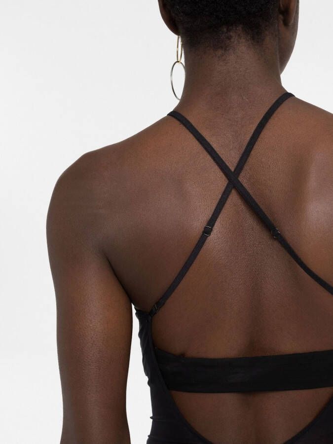 KNWLS Semi-doorzichtige body Zwart