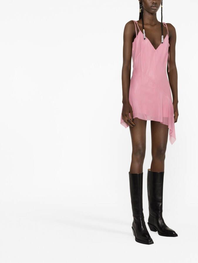 KNWLS Mini-jurk met V-hals Roze